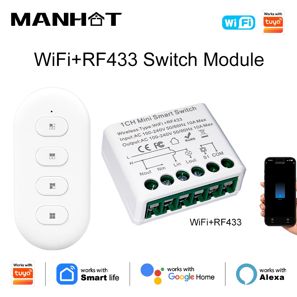For Tuya WIFI 10A Smart Light  - Diy Automation 评论和价格