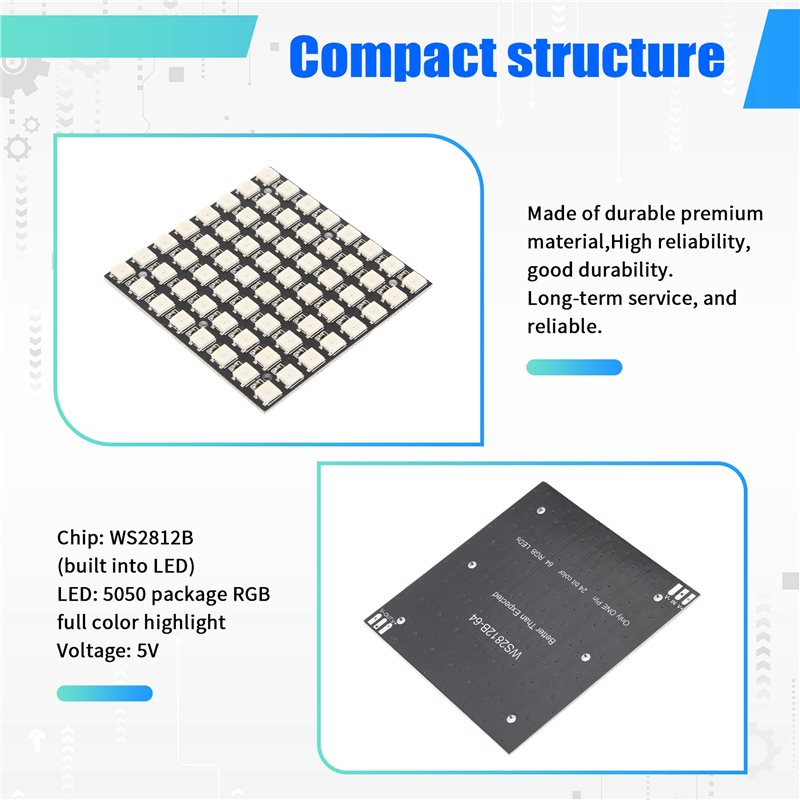 2025 Trend WS2812 LED 5050 RGB - Rgb Led Matrix 8X8 评论和价格
