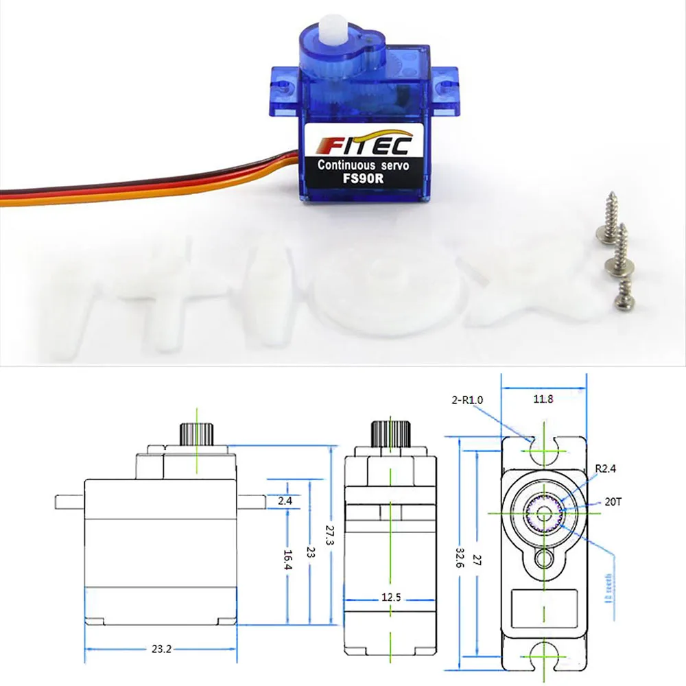 Feetech Mini FS90R Micro Servo - Diy Automation 评论和价格