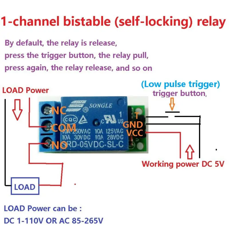 Flip-Flop Latch Relay Module B - Home Automation With Arduino 评论和价格