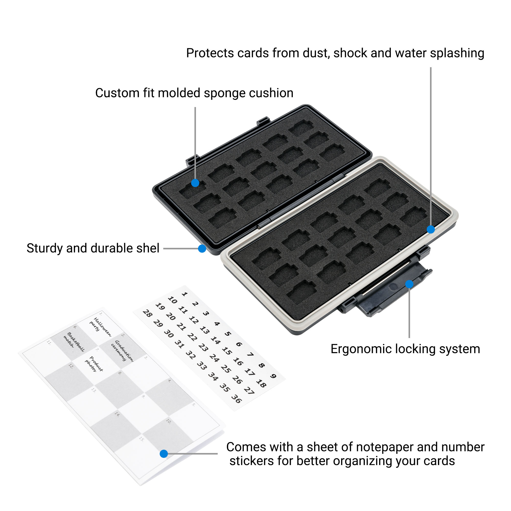 30 Slots Micro SD Card Case Wa - Home Assistant Sd 评论和价格