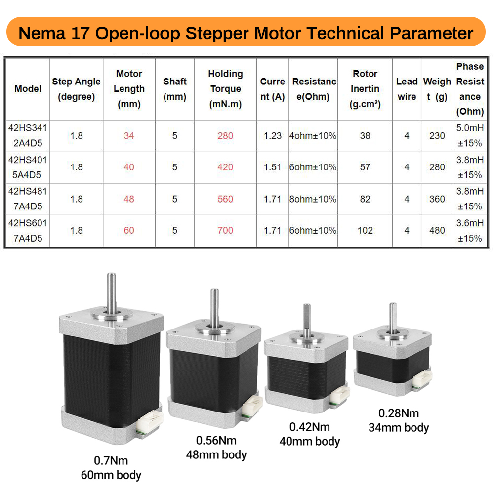 Nema17 Stepper Motor 42 Motor  - Diy Automation 评论和价格