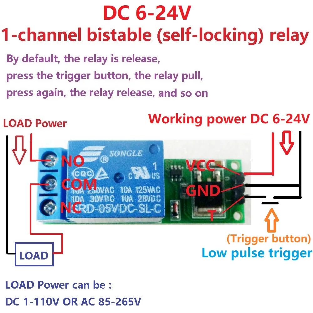 DC 6V 9V 12V 24V Flip-Flop Lat - Home Automation With Arduino 评论和价格