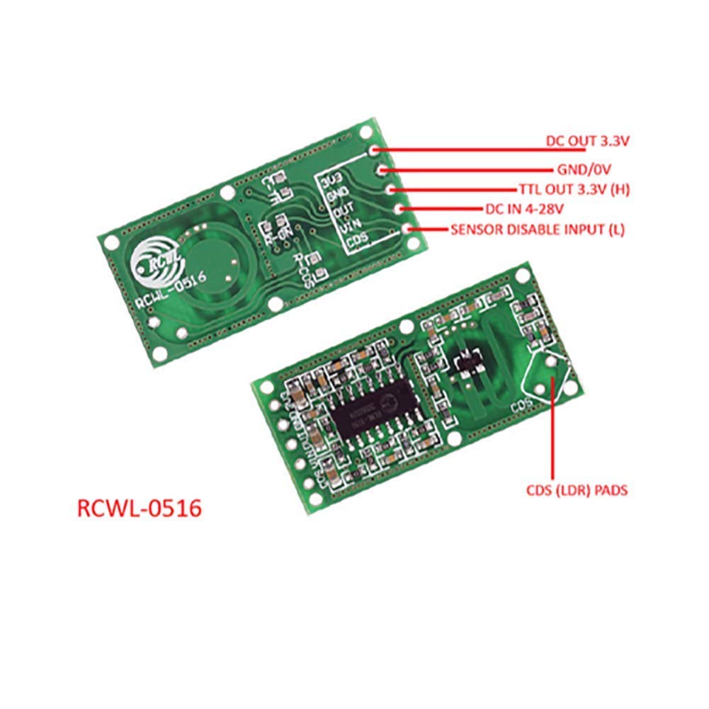 5PCS RCWL-0516 Motion Detectio - Esp8266 Nodemcu Board 评论和价格