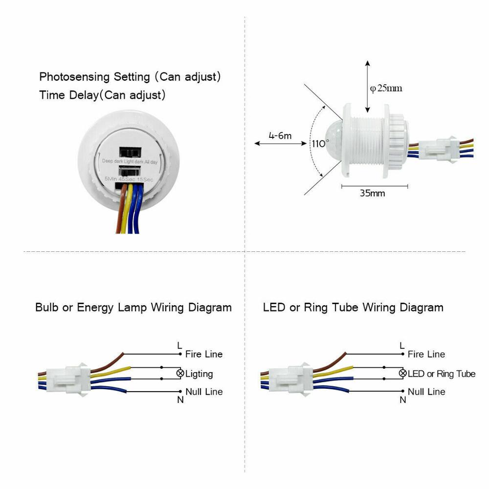 Time Delay PIR Infrared Body M - Motion Sensor Pir Wired 评论和价格