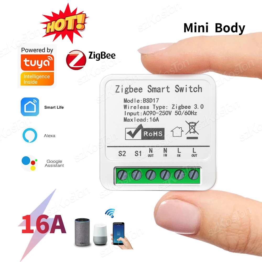16A Tuya ZigBee Smart Switch M - Diy Home Automation Hub 评论和价格