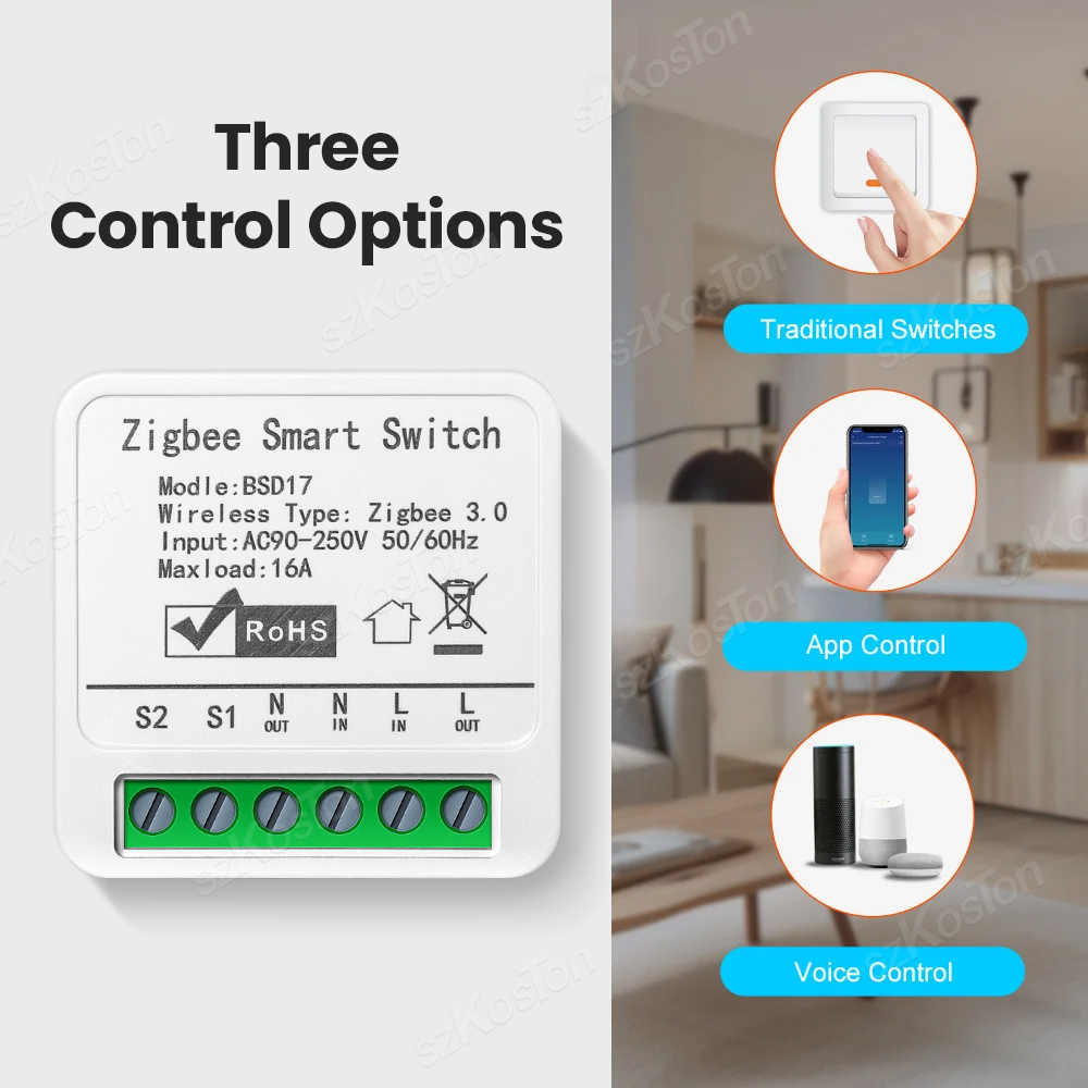 16A Tuya ZigBee Smart Switch M - Diy Home Automation Hub 评论和价格